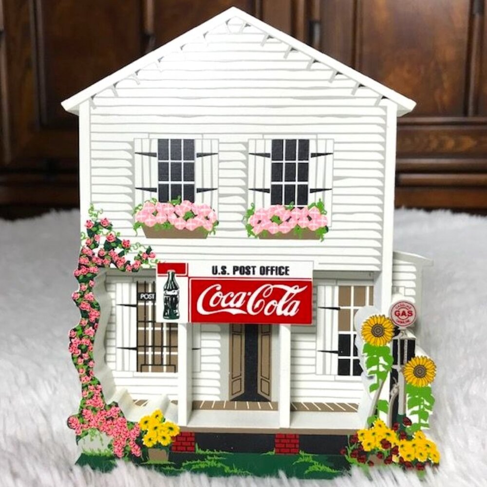 NWOT Vintage Coca-Cola Collectibles Wood 'Down Home Flavor' Standing Plaque